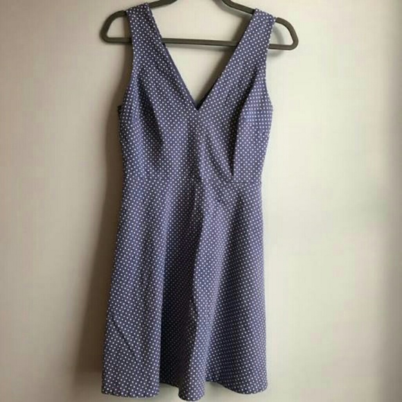 Victoria's Secret Dresses & Skirts - Victoria's Secret V-Neck Blue Polka Dot Dress